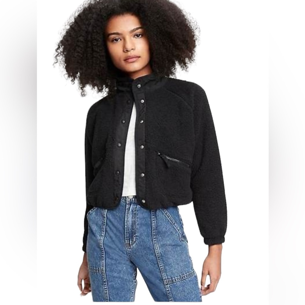 Gap girls Size M Sherpa bomber jacket